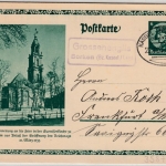 DR - Grossenglis Borken (Bz. Kassel) Land, Landpost-Ra2 a. GA-Karte 1933 n.