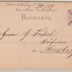 DR - Trendelburg 7.11.1879, hds. Aufgabevermerk, GA-Karte n. Arnsberg