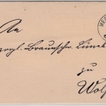 DR - Merxhausen 1891, K1 a. Brief n. Wolfenbüttel, ohne Inhalt