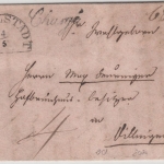 Bayern - Ingolstadt 4/5 (1846), Porto-Chargebrief n. Dillingen, mit Inhalt