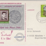 BRD - Pfaffenhofen 1968, 24. Dt. Kinderdorf Ballonflug, Sonderkarte n. München