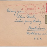 All.Bes. - 45+30 Pfg. Ziffer, Zensurbrief n. CSR, Gerolsbach - Bratislava 1946