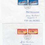 Berlin - Jugend 1978, je Mehrfachfrankatur, 4 Briefe/Briefdrucksache/Karte 1991