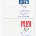 Berlin - Wofa 1972 je Mehrfachfrankatur, 4 Briefe/Briefdrucksache/Karte 1991