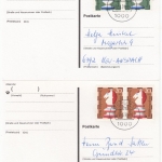 Berlin - Wofa 1972 je Mehrfachfrankatur, 4 Briefe/Briefdrucksache/Karte 1991