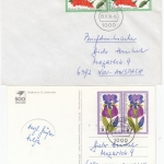 Berlin - Wofa 1976 je Mehrfachfrankatur, 4 Briefe/Briefdrucksache/Karte 1991