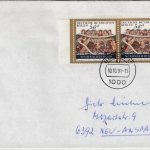 Berlin - 2x50 Pfg. Weihnachten 1988 Mehrfachfrankatur, Brief 1991