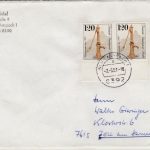 Berlin - 2x120 Pfg. Straßenpumpe, Brief 3. Gew.st. Neu-Anspach - Zell 1991