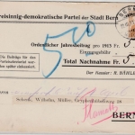 Schweiz - 12 Rp Helvetia Privat-GA-Karte Freisinnig Demokr. Partei, Bern 1913