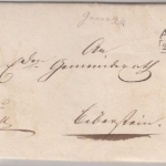Schweiz - Aarau 1838, L2 a. Dienstbrief n. Eibenstein, dek. Briefkopf !