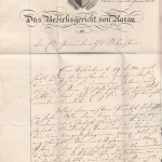 Schweiz - Aarau 1838, L2 a. Dienstbrief n. Eibenstein, dek. Briefkopf !