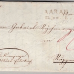 Schweiz - Aarau 1844 L2 Dienstbrief n. Rupperswyl - mit Inhalt