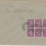 DR-Infla - 50 Pfg. Ziffer, 6er-Block, Brief K1 Kochel - Tölz 1922, ohne Inhalt