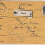 Bayern - 25 Pfg. Ludwig, Paketkarte Ohlstadt - Front/30. bay. Inf.Rgt. - 1917