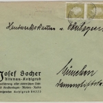 DR - Posthilfstelle Altenau Taxe Unterammergau, Ra3 a. Brief n. München 1932