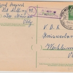 BRD - (13b) Aidling ü. Murnau, Landpost-Ra2 a. 10 Pfg. GA-Karte n. Weilheim