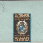 Bayern - 2x5 Pfg. Ludwig/Frieden, Damenbriefchen Weilheim 2 - Krumbach 1914