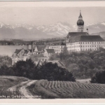 Bizone - München-Herrsching Bahnpost Zug 03470, Karte n. Andechs n. München 1950