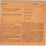 DR - Landshut 1943 Gebühr bezahlt, Nachnahme-Paketkarte/Selbstbucher n. Wald