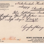 DR - 10 Pfg. Germania, Perfin "HKS", Karte n. HOLLAND, Solingen - Amsterdam 1902