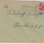 DR - Oberrödinghausen ü. Fröndenberg (Ruhr) Landpost-Ra2 Brief n. München 1936