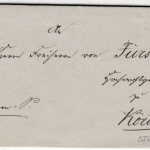 Preussen - Arnsberg 9/12, Nieren-Stpl. a. Dienstbriefhülle n. Körtlinghausen