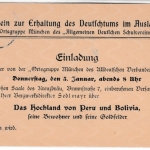 Bayern - 2 Pfg. Rauten, GA-Karte m. Zudruck/Verein Deutschtum i. Ausland München