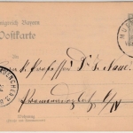 Bayern - München 1905, Hist. Verein f. Oberbayern, priv. Zudruck 2 Pfg. GA-Karte