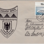 BRD - Bundeswehr Fränkischer Schild, Brief Feldpodt 6200 n. Landsberg 1986