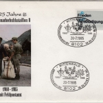 BRD - Bundeswehr 25 J. Geb.Nsch.Btl. 8, illustr. Kuvert m. SST Mittenwald 1985