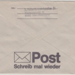 BRD - Bundeswehr Feldpost Fränkischer Schild Brief BW-AFS Idar-Oberstein 1986 n.