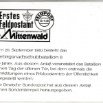 BRD - Bundeswehr Erstes Feldpostamt Mittenwald 1980, Klappkarte m. SST