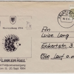 BRD - Bundeswehr Feldpost Flinker Igel, Brief Feldpost 73 aa 1984 n. Lauf