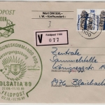 BRD - Bundeswehr Feldpost Holsatia'89, Wertbrief FP 1100 n. Blaichach