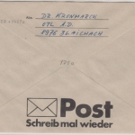 BRD - Bundeswehr Feldpost Holsatia'89, Wertbrief FP 1100 n. Blaichach