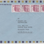 BRD - 4x60 Pfg. B&S, Lupo-Brief n. AUSTRALIEN Frankfurt a.M. - Pascole Vale 1985