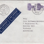 BRD - 2x120 Pfg. B&S, Lupo-Brief n. AUSTRALIEN, Fürstenfeldbruck - Carlton 1988
