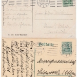 DR - Hamburg 1907/1919, 4 Belege m. versch. Maschinen-Stempeln