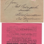 DR - Hamburg 1911, Brief m. Lotteriewerbung n. Kirchgaudern