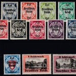 DR - Danzig Überdruck "Deutsches Reich" 1939, Satz (14 Werte) postfrisch/MNH