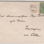 DR - 3 PfgE, Faltdrucksache/Verlobungsanzeige Ra2 Walsrode - Isenhagen 1876