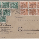 All.Bes./Währungsreform - 16+24 Pfg. Arbeiter, je6x a. Brief Rochlitz 3.7.48 n.