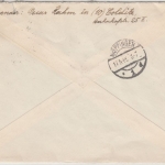 All.Bes. - 2x30+2x12 Pfg. Ziffer, Einschreibebrief Lastau - Göppingen 1946