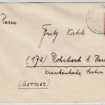 SBZ/Ostsachsen - Niederlichtenau ü. Frankenberg, Poststelle I a. Brief 1946 n.