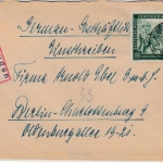 All.Bes. - 84 Pfg. Leipziger messe, Einschreibebrief Reuden (Kr. Zeitz) 1948 n.