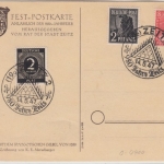 All.Bes. - Zeitz 1947, Sonderkarte + SST "980 Jahre Zeitz"