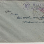 All.Bes. - (10) Berglas ü. Plauen 4, 1.11.45, Gebühr bezahlt Ra2 a. Brief n.