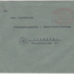 All.Bes. - Plauen (Vogtl.) 1 5.10.45, Gebühr bezahlt a. Brief n. Dresden
