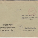 All.Bes. - Marienberg (Sachs.) bezahlt 24.9.45, Brief n. Dresden