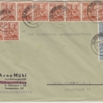 All.Bes./Währungsreform - 9x24+2x12 Pfg. Arbeiter, Brief Olbernhau 2.7.48 n.